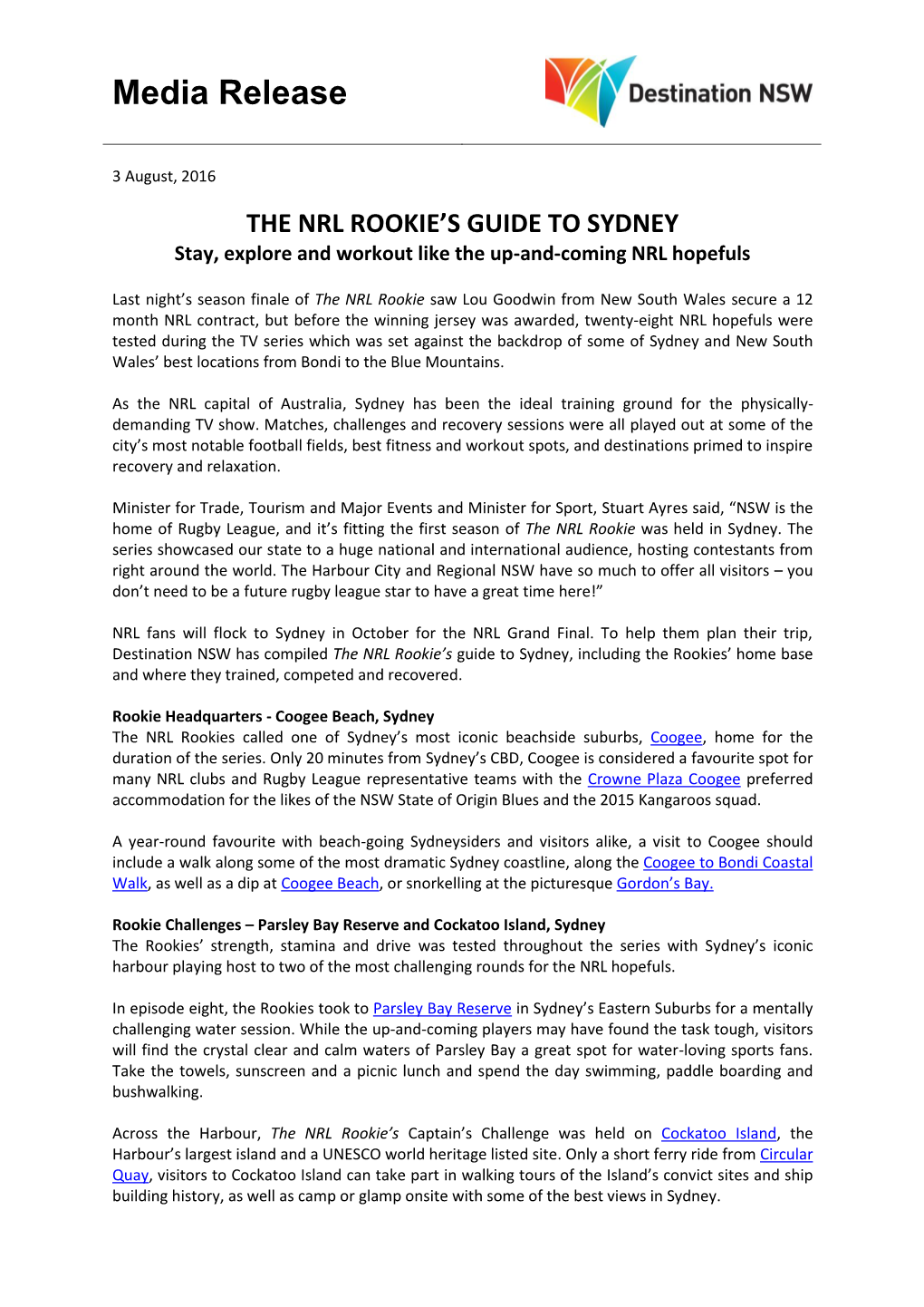 The NRL Rookie's Guide to Sydney