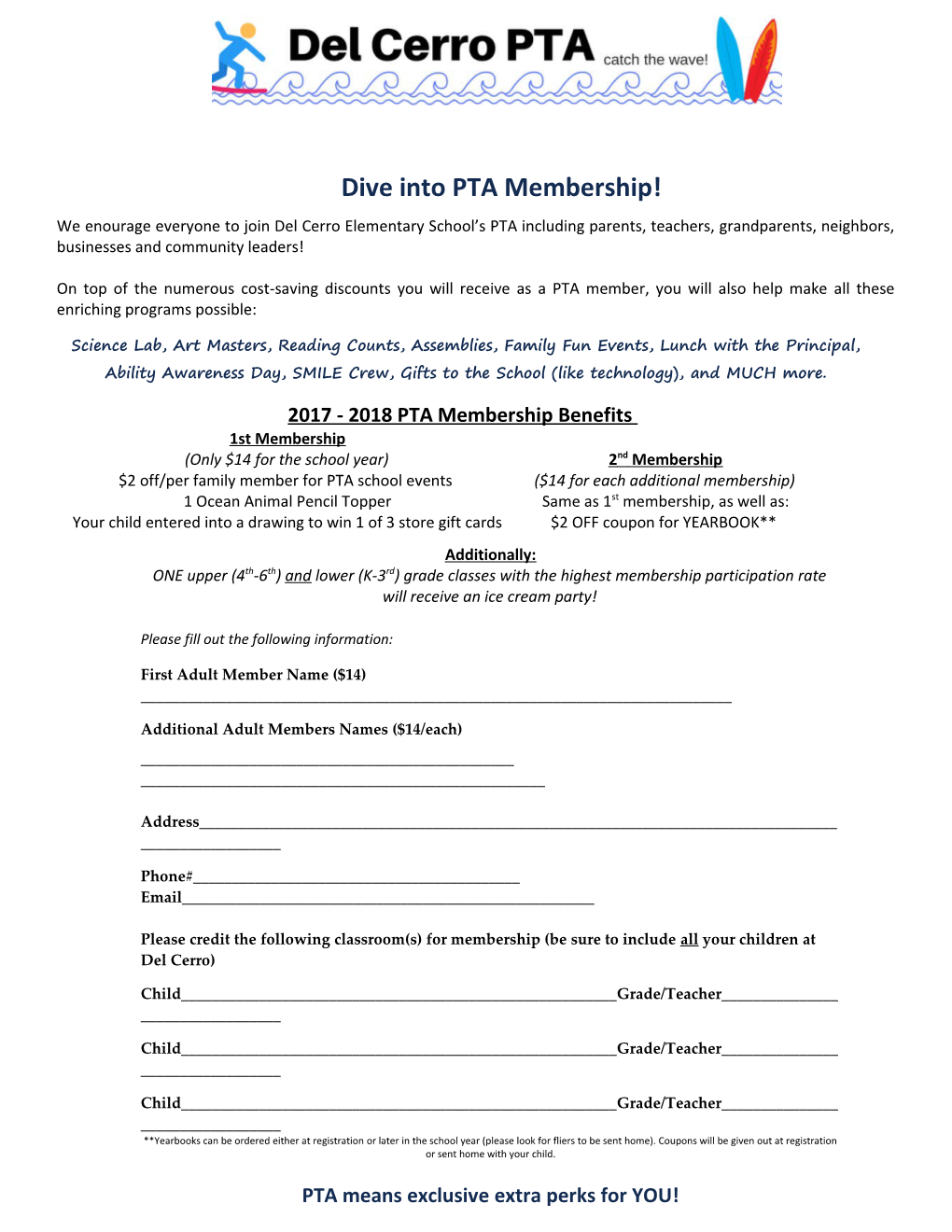 Dive Into PTA Membership!