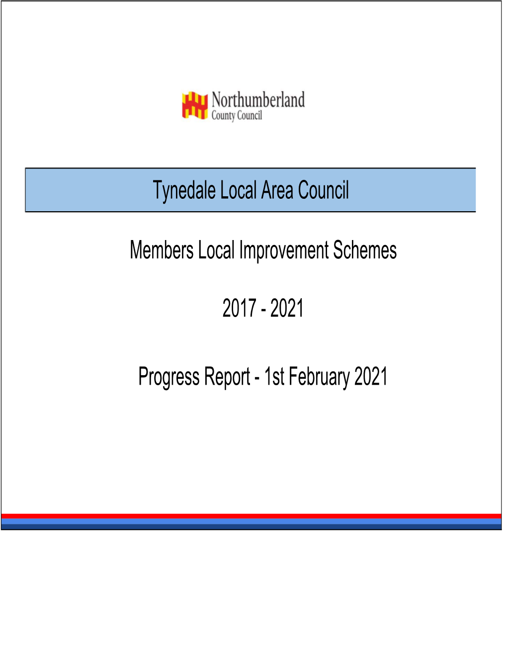 Members Local Improvement Schemes