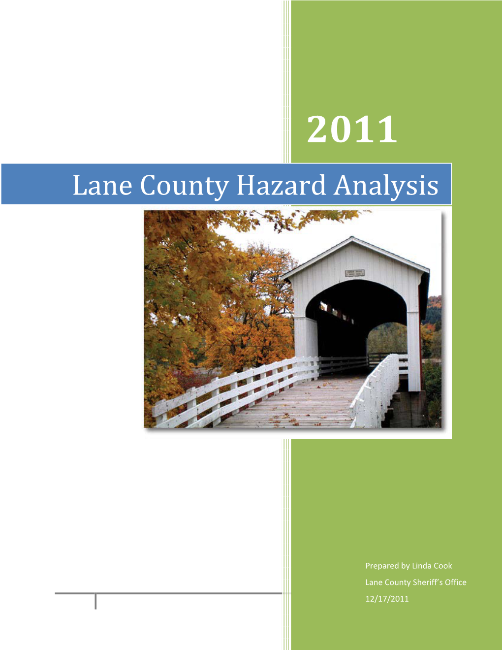 Lane County Hazard Analysis