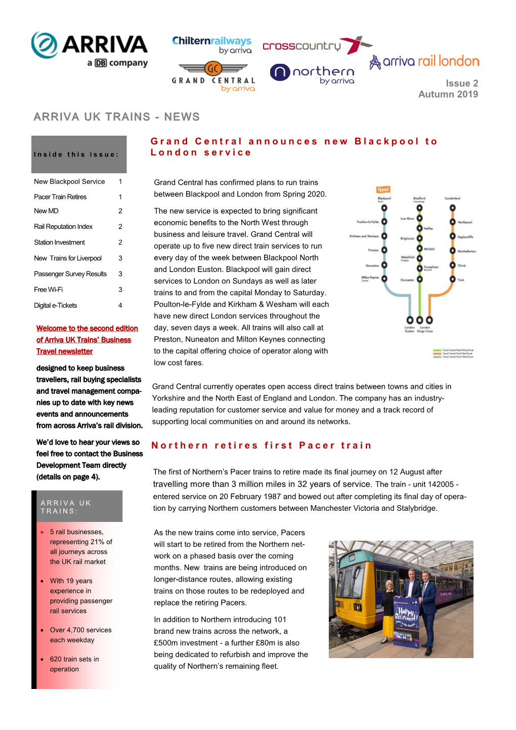 Arriva Uk Trains - News