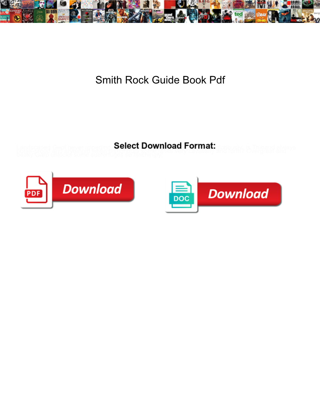 Smith Rock Guide Book Pdf