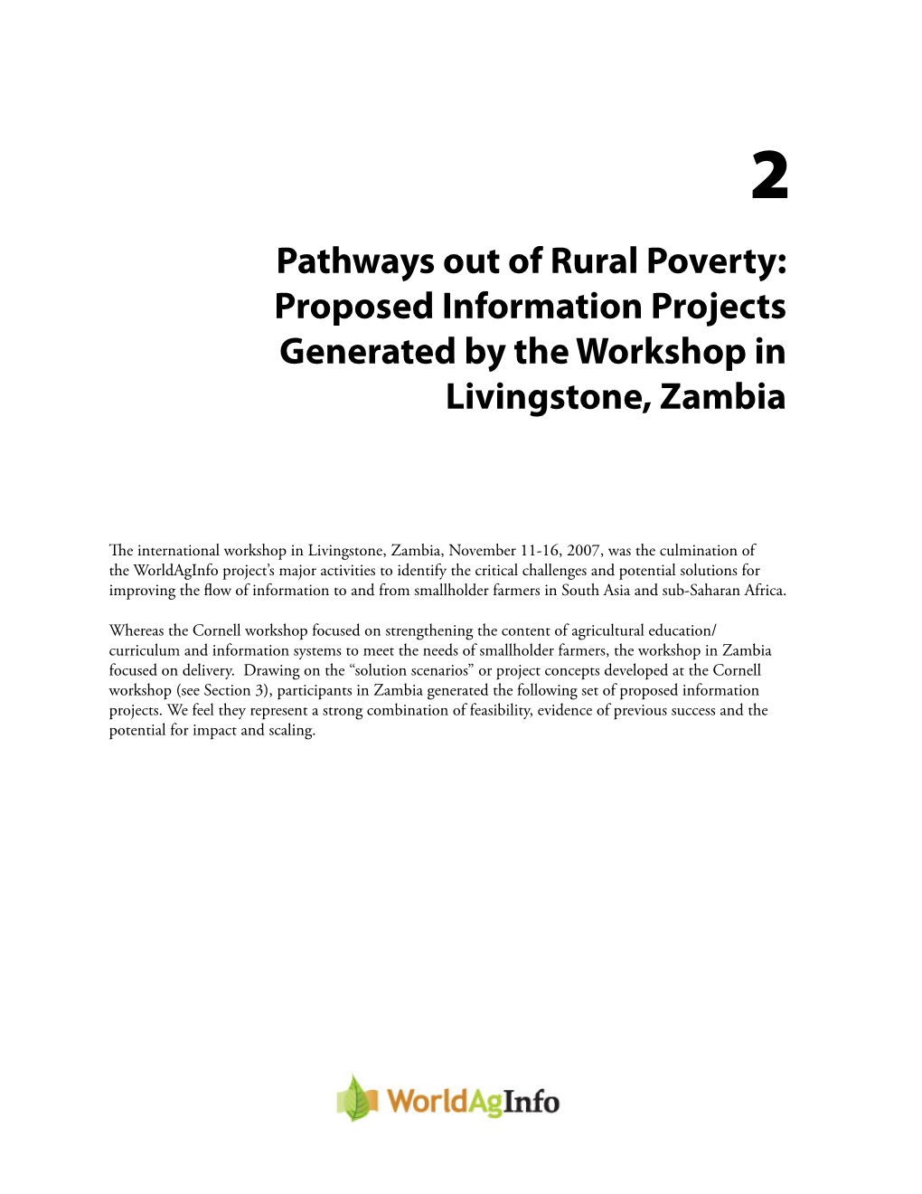 Section 2 Pathways out of Po