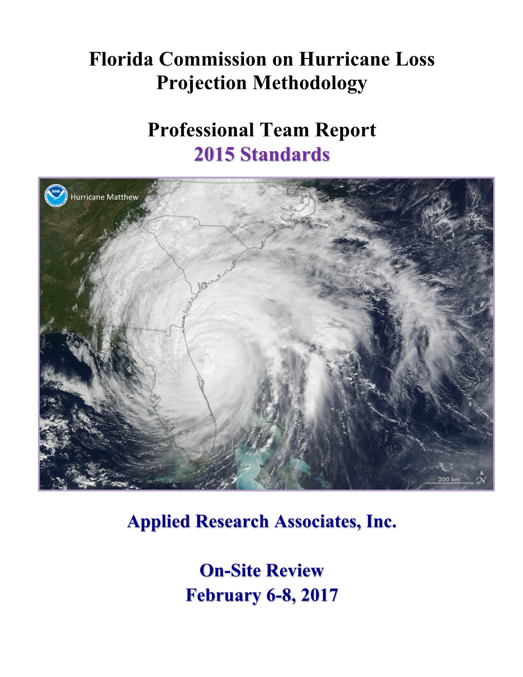 Florida Commission on Hurricane Loss Projection Methodology