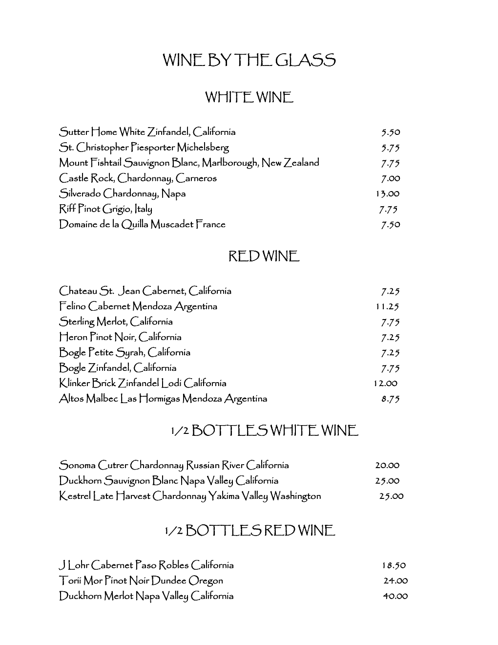 Download the Wine List