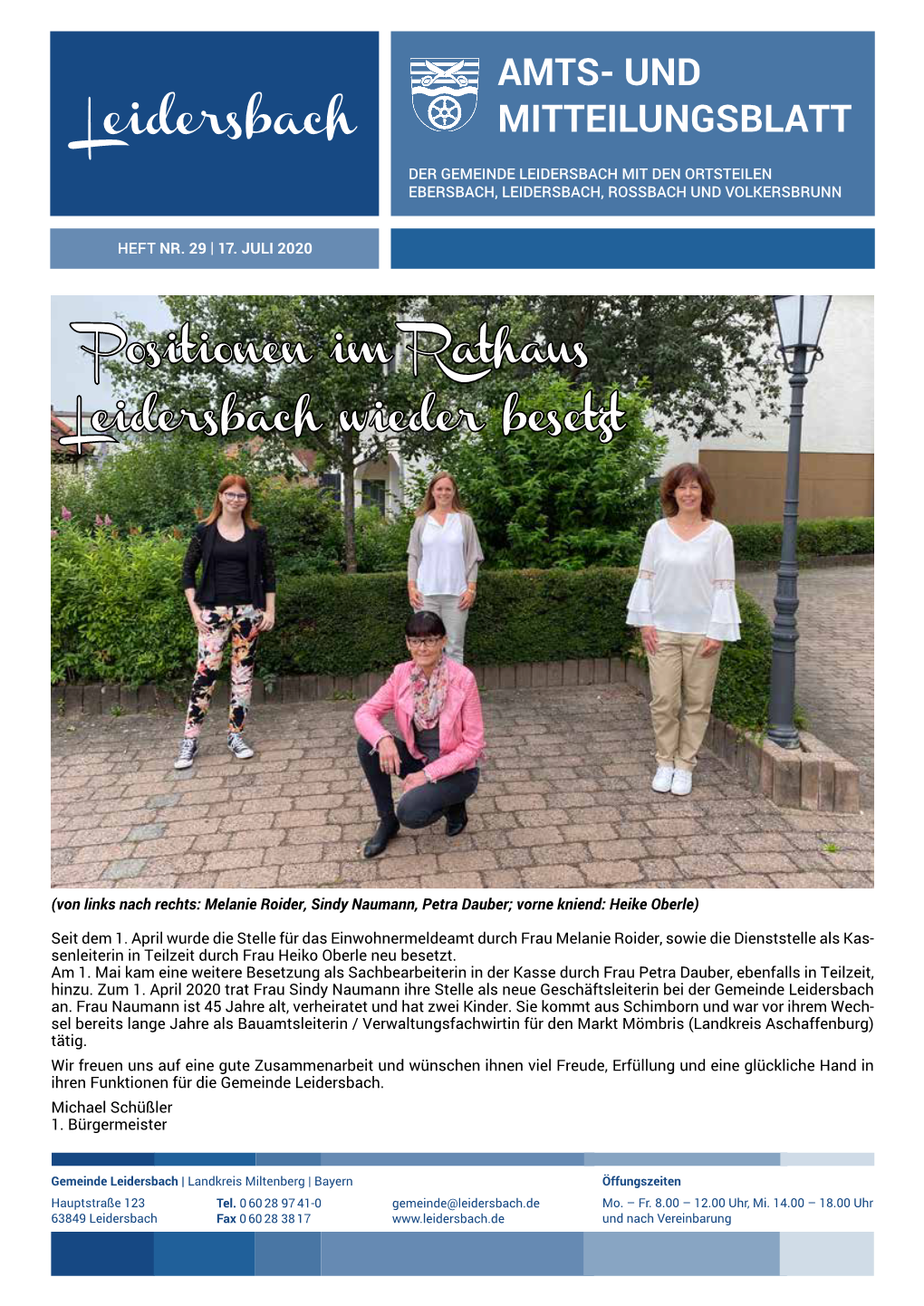 Amts- Und Mitteilungsblatt