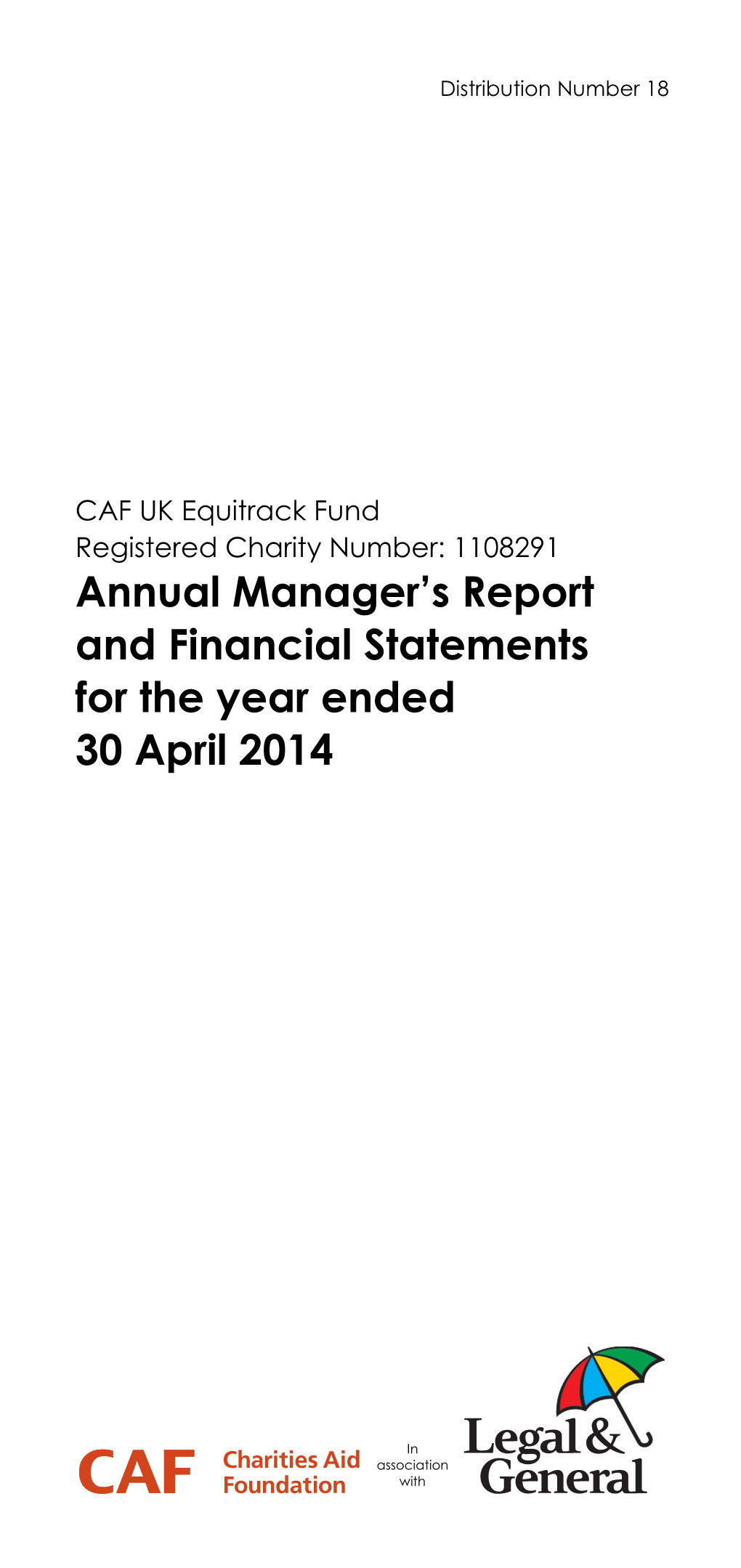 Annual Manager's Report and Financial