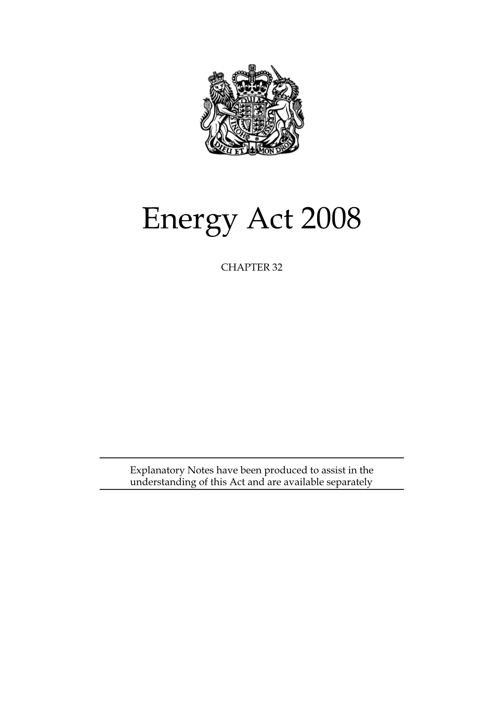 Energy Act 2008