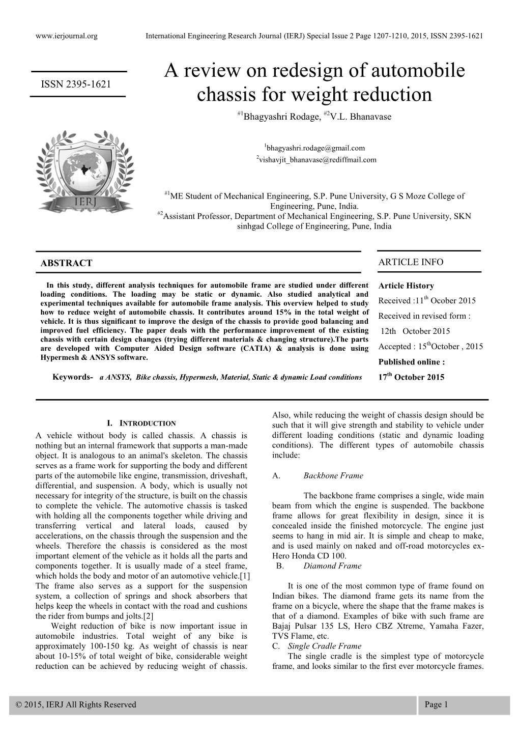 IEEE Paper Template in A4 (V1)