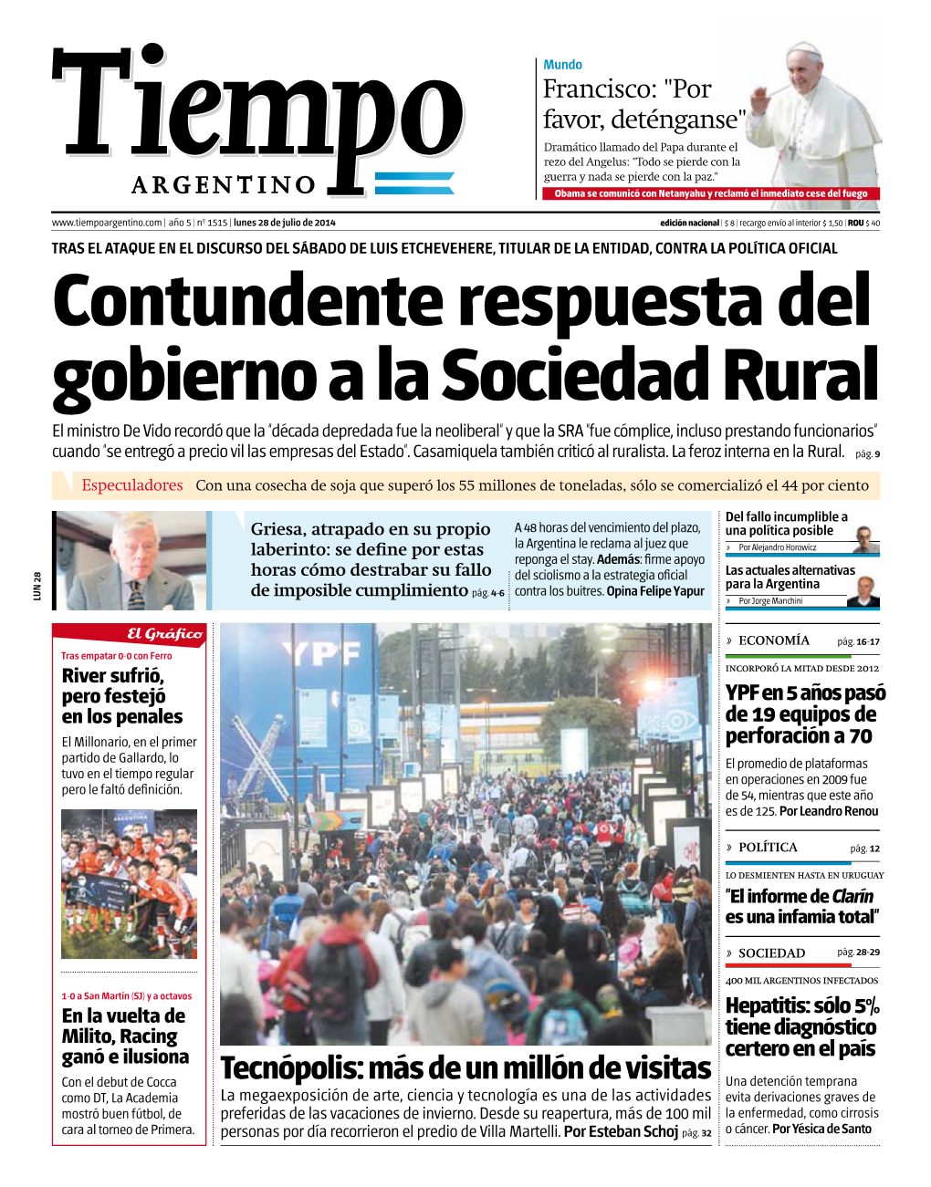 Contundente Respuesta Del Gobierno a La Sociedad Rural