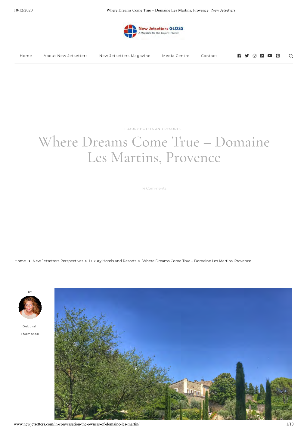 Where Dreams Come True – Domaine Les Martins, Provence | New Jetsetters