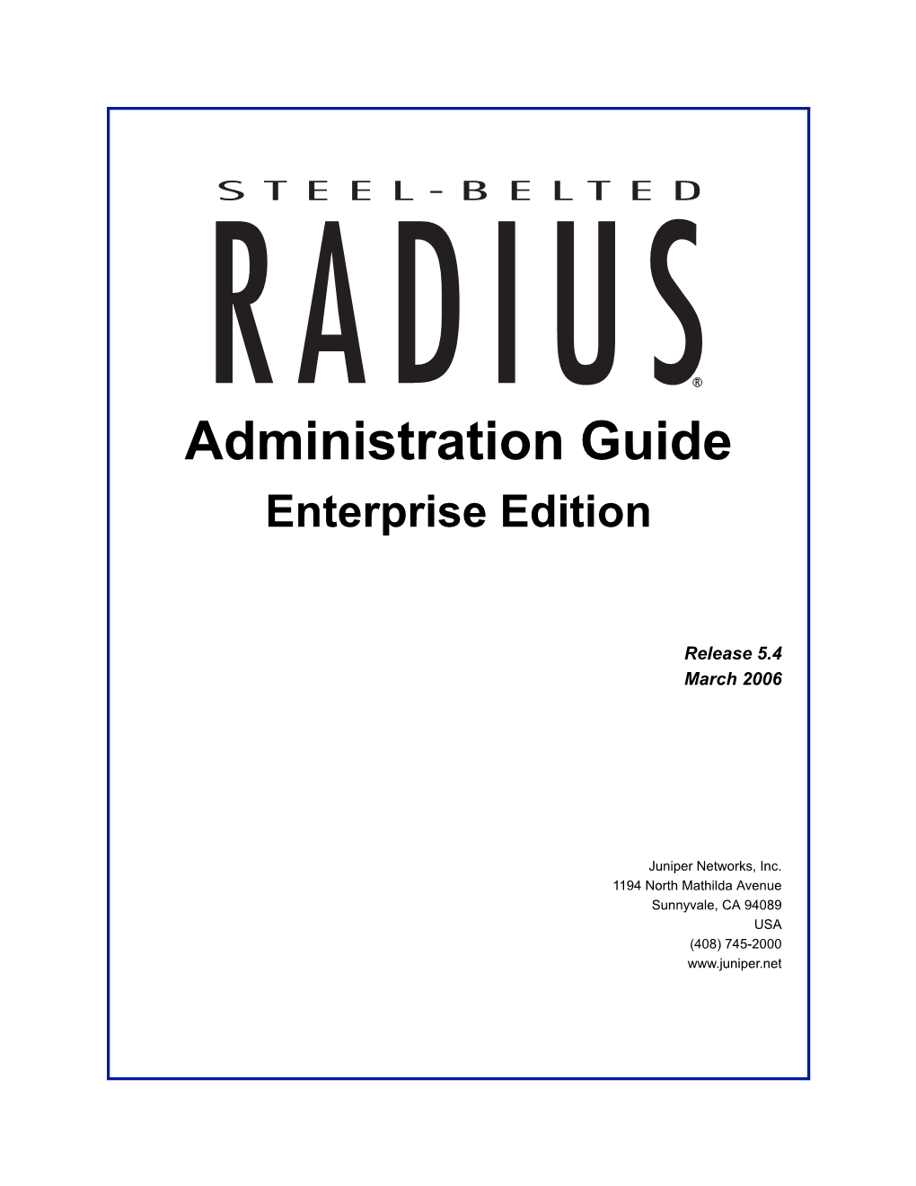 Administration Guide Enterprise Edition