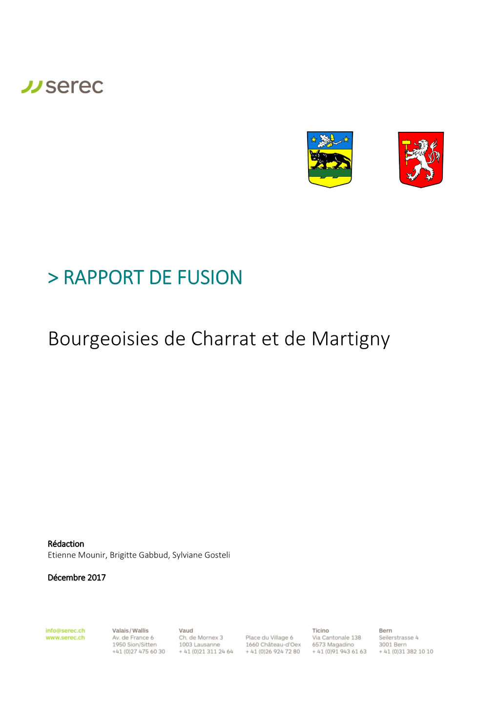 Bourgeoisies De Martigny Et Charrat