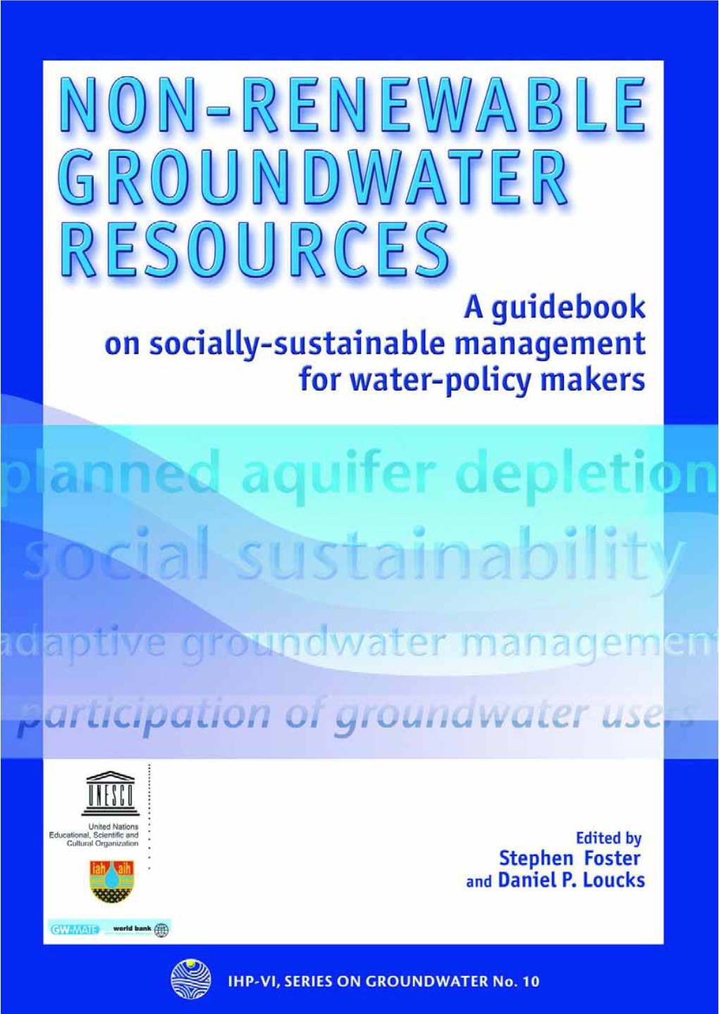 Non-Renewable Groundwater Resources Since 1996