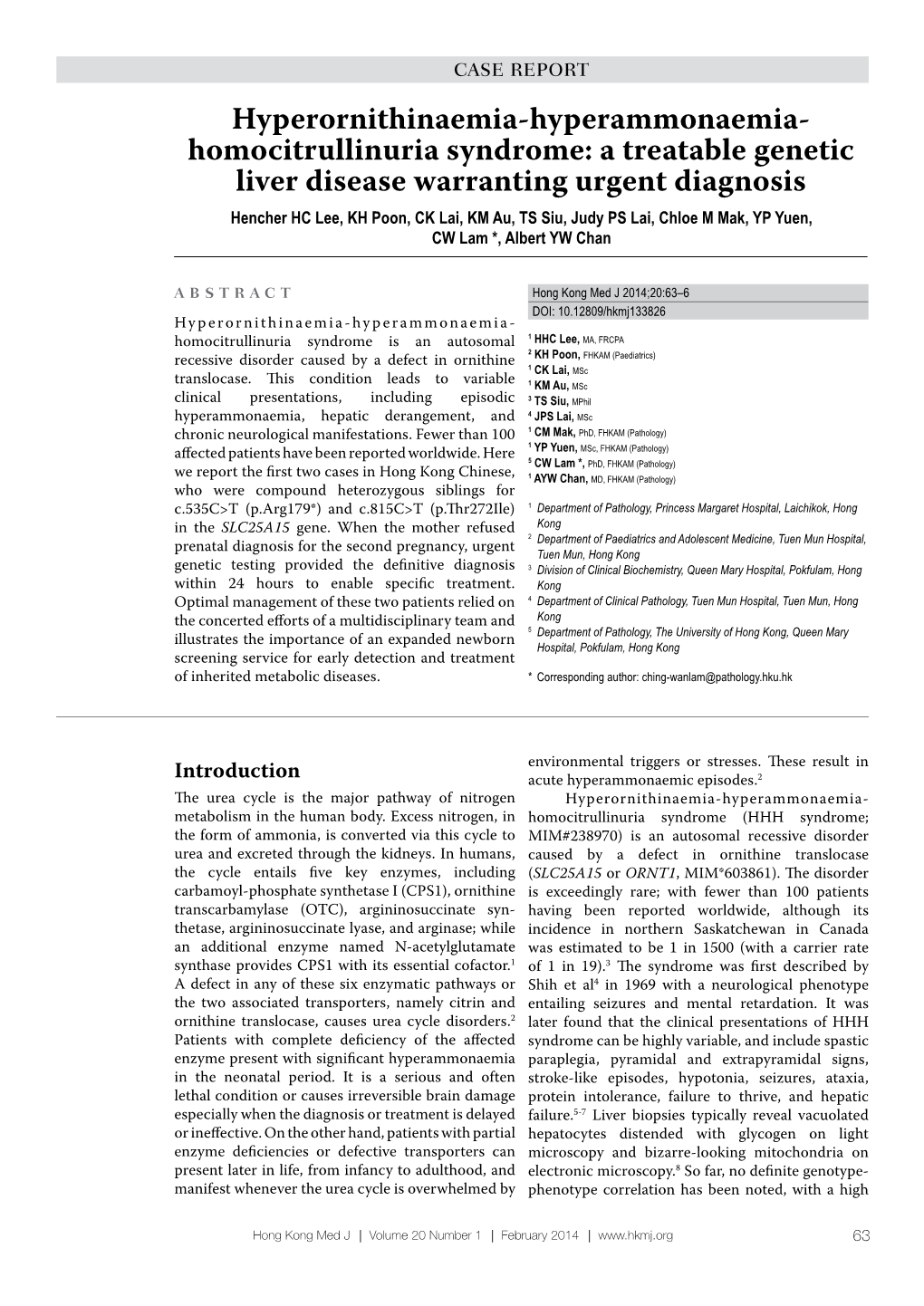 A Treatable Genetic Liver Disease Warranting Urgent Diagnosis