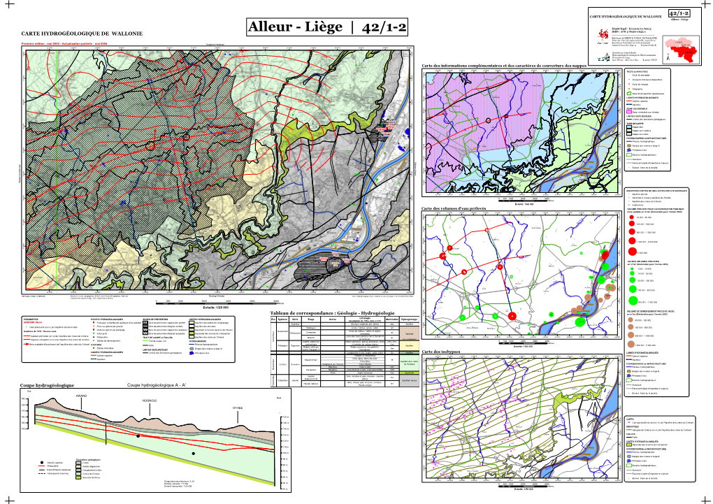 Carte Hydrogéologique De Alleur-Liège 42/1-2