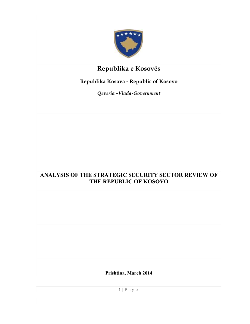 Republika Kosova - Republic of Kosovo