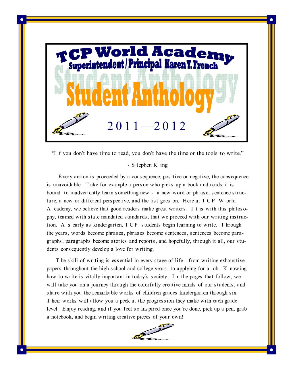 Student Anthology Publication V2 Tcp Presidential2