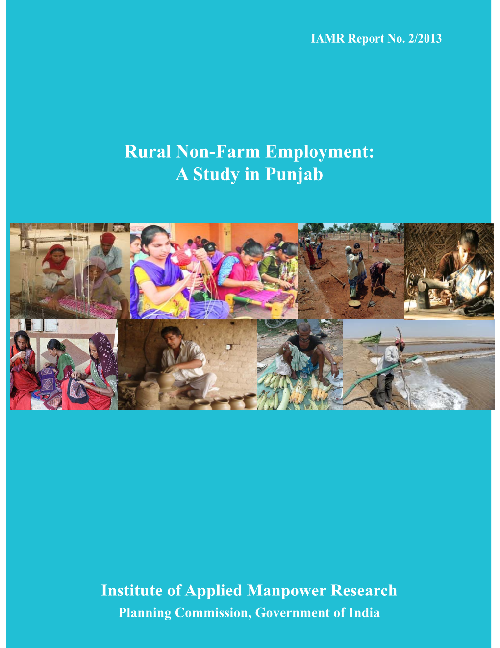 Rural Non-Farm Employment: a Study in Punjab
