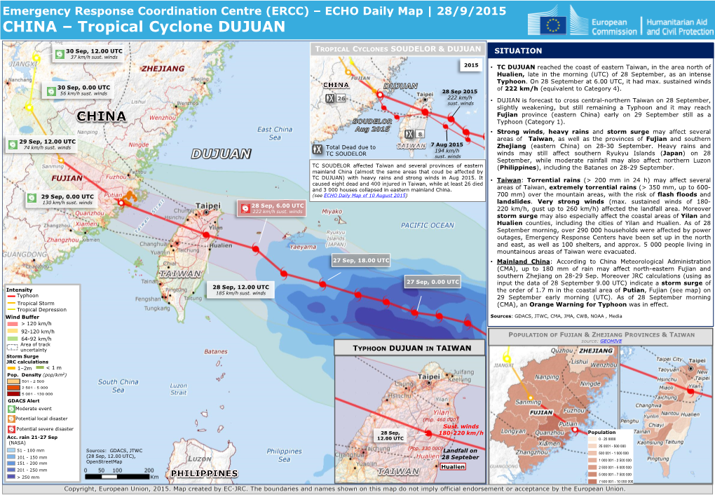 Tropical Cyclone DUJUAN