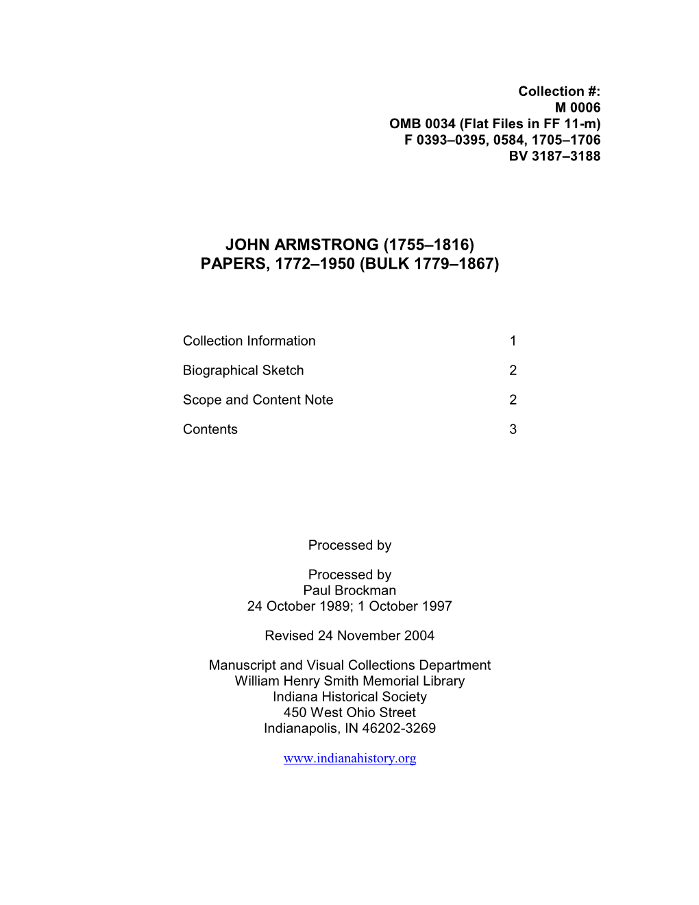 John-Armstrong-Papers