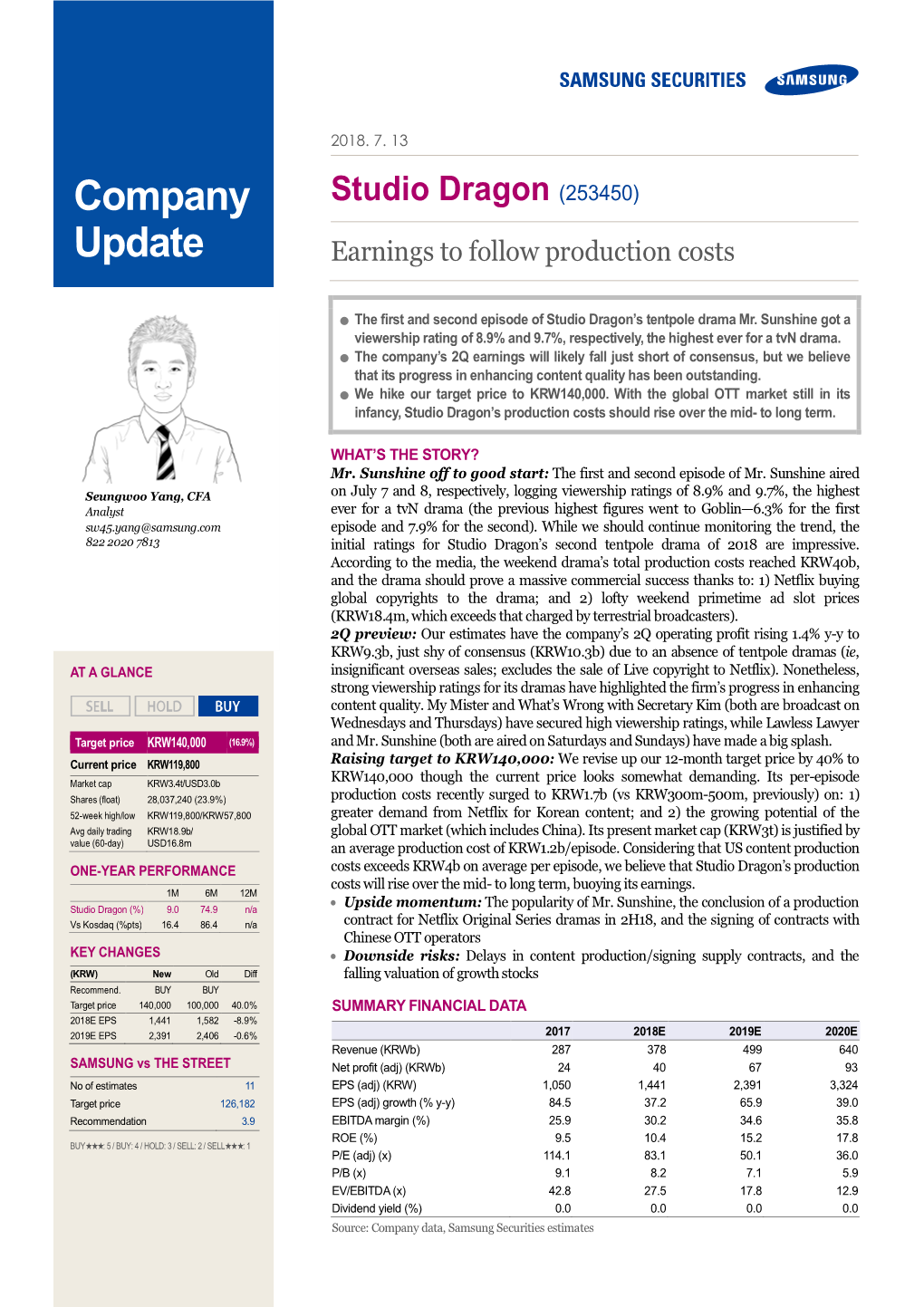 Earnings to Follow Production Costs