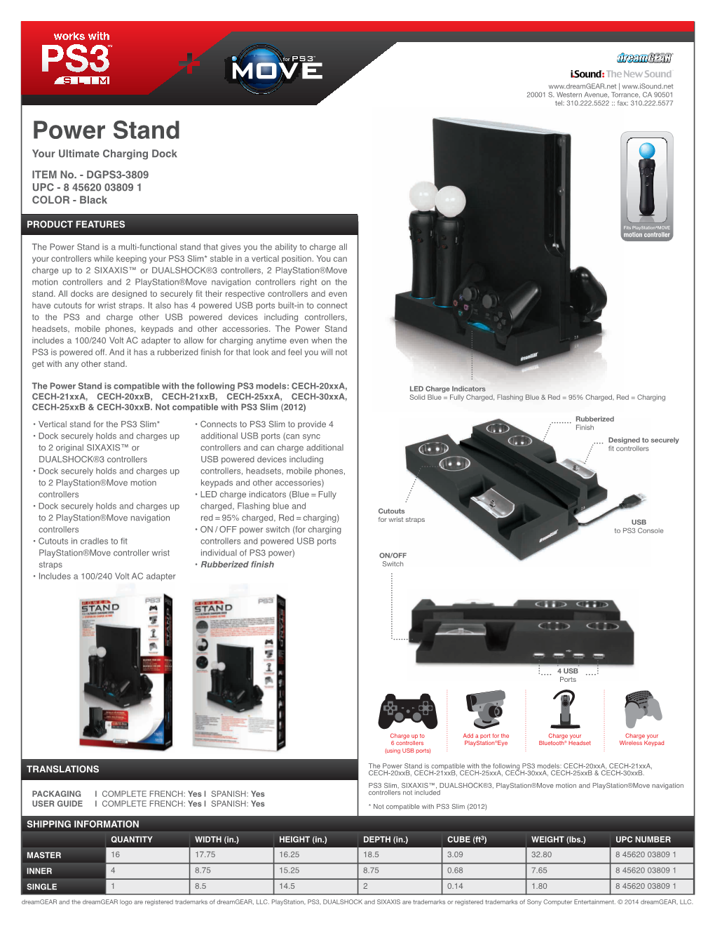 Dgps3-3809-Move Power Stand-Ss