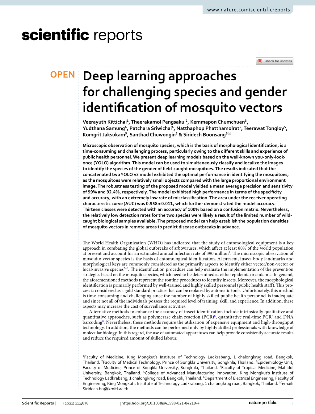 Deep Learning Approaches for Challenging Species and Gender