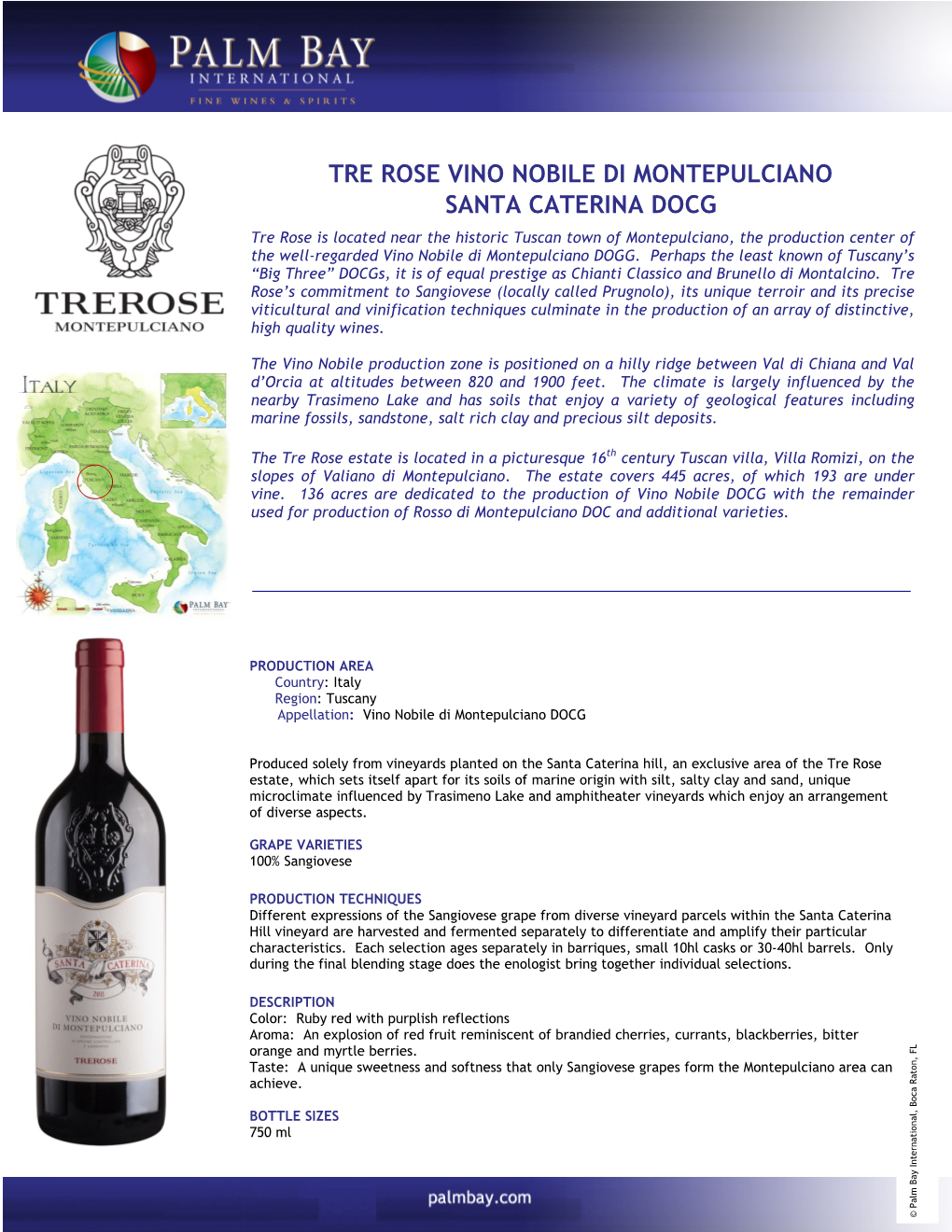 Tre Rose Vino Nobile Di Montepulciano Santa