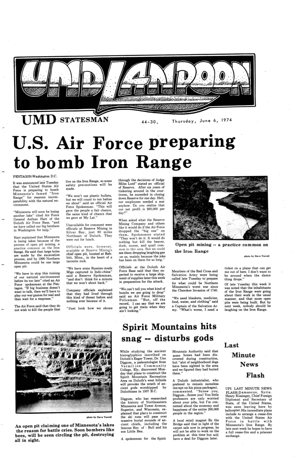 U.S. Air Force Preparing to Bomb Iron Range PENTAGON-Washington D.C