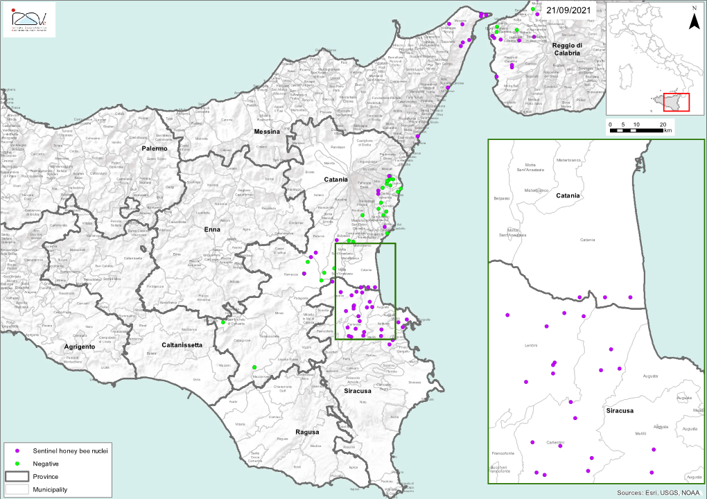 Esri, USGS, NOAA Catania Siracu