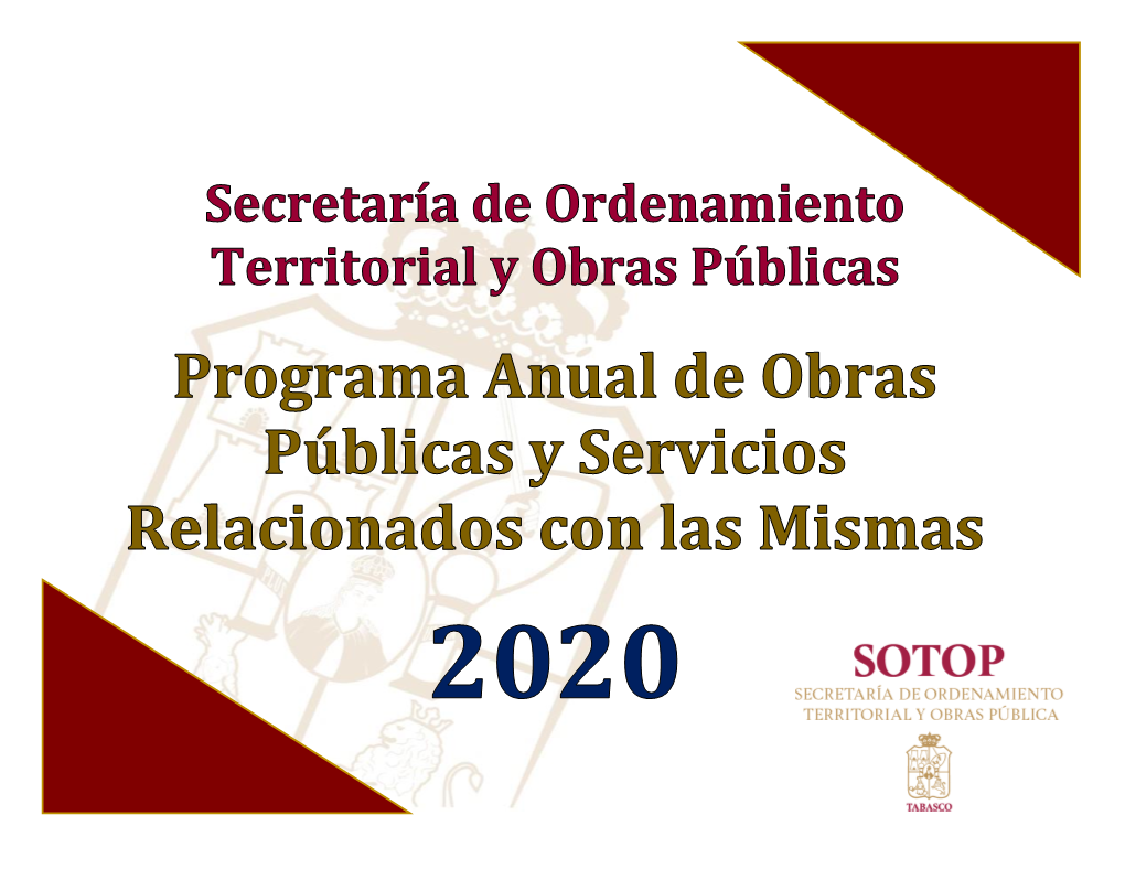 Secretaría De Ordenamiento Territorial Y Obras Públicas