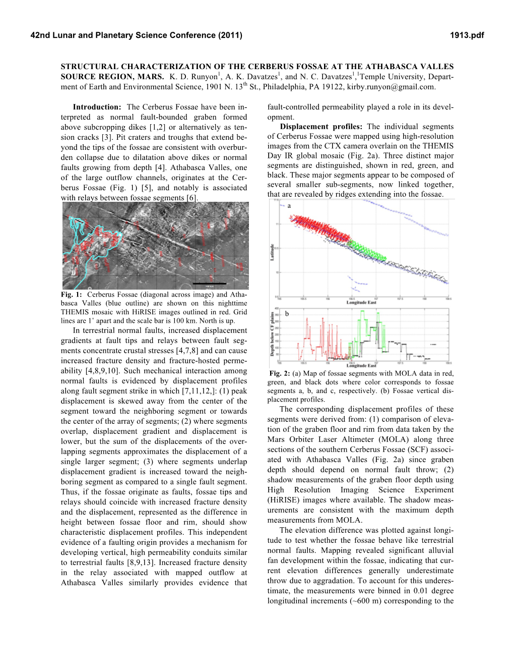 Structural Characterization of the Cerberus Fossae at the Athabasca Valles Source Region, Mars