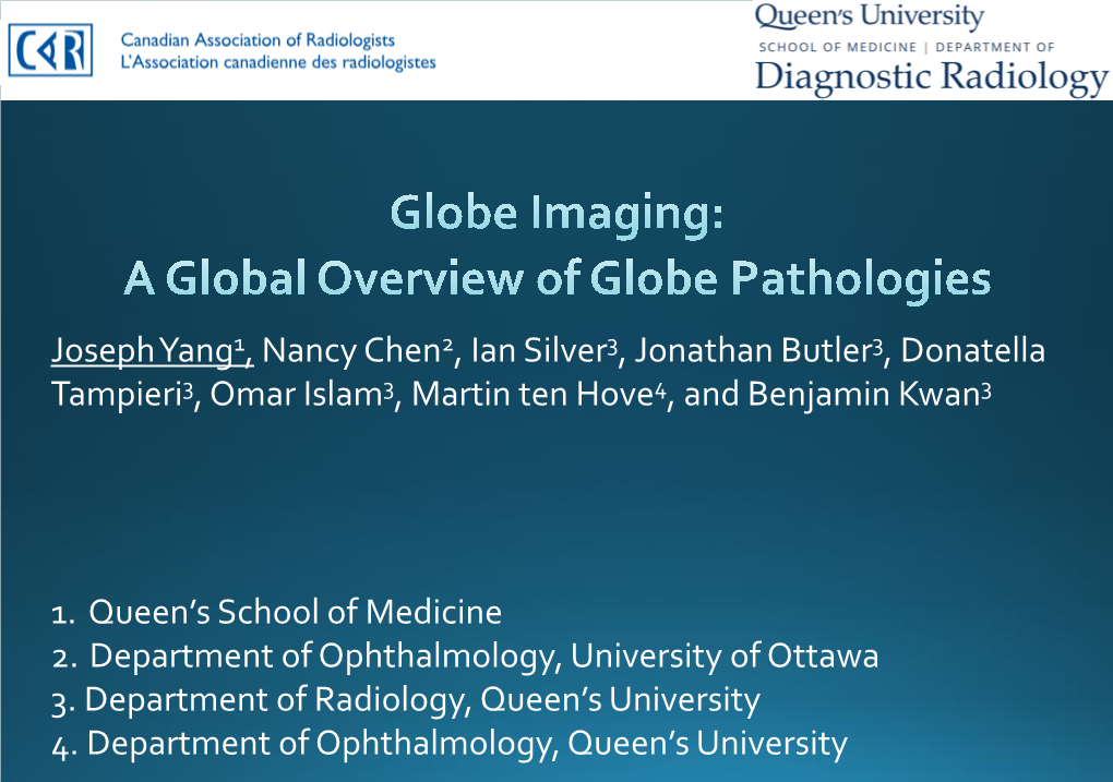 Globe Abnormalities Presentation