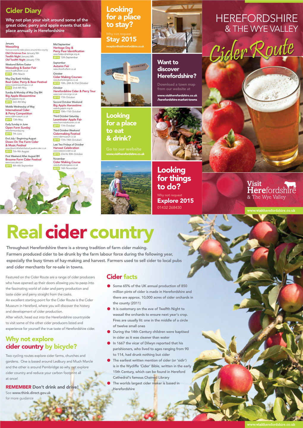Realcidercountry Throughout Herefordshire There Is a Strong Tradition of Farm Cider Making