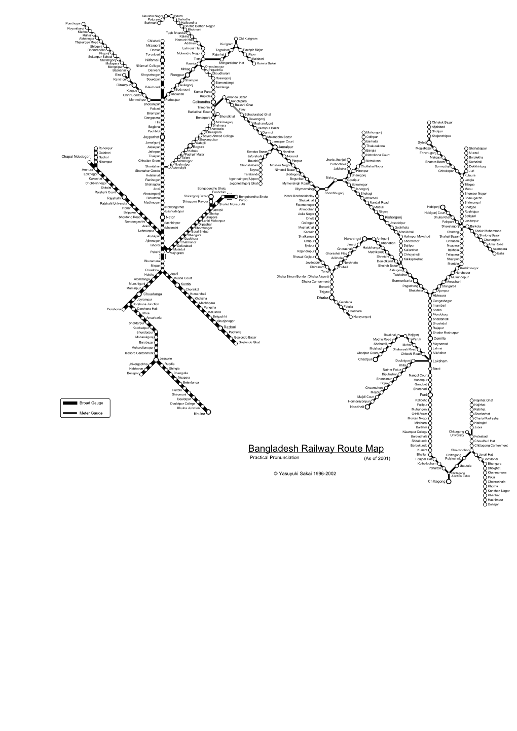 Bangladesh Railway Route