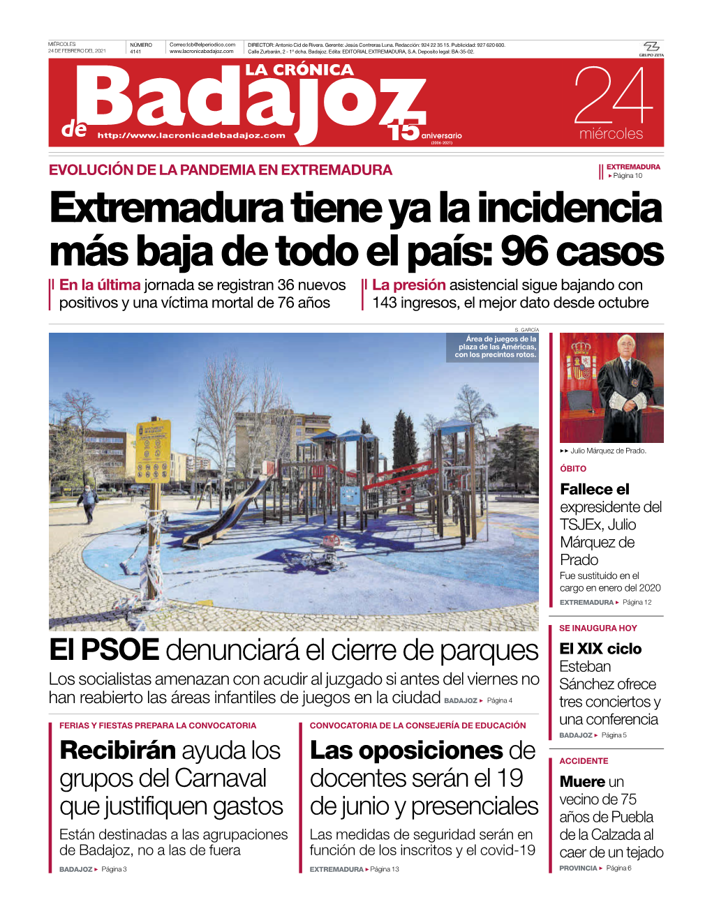 Extremadura Tiene Ya La Incidencia Más Baja De Todo El País: 96 Casos