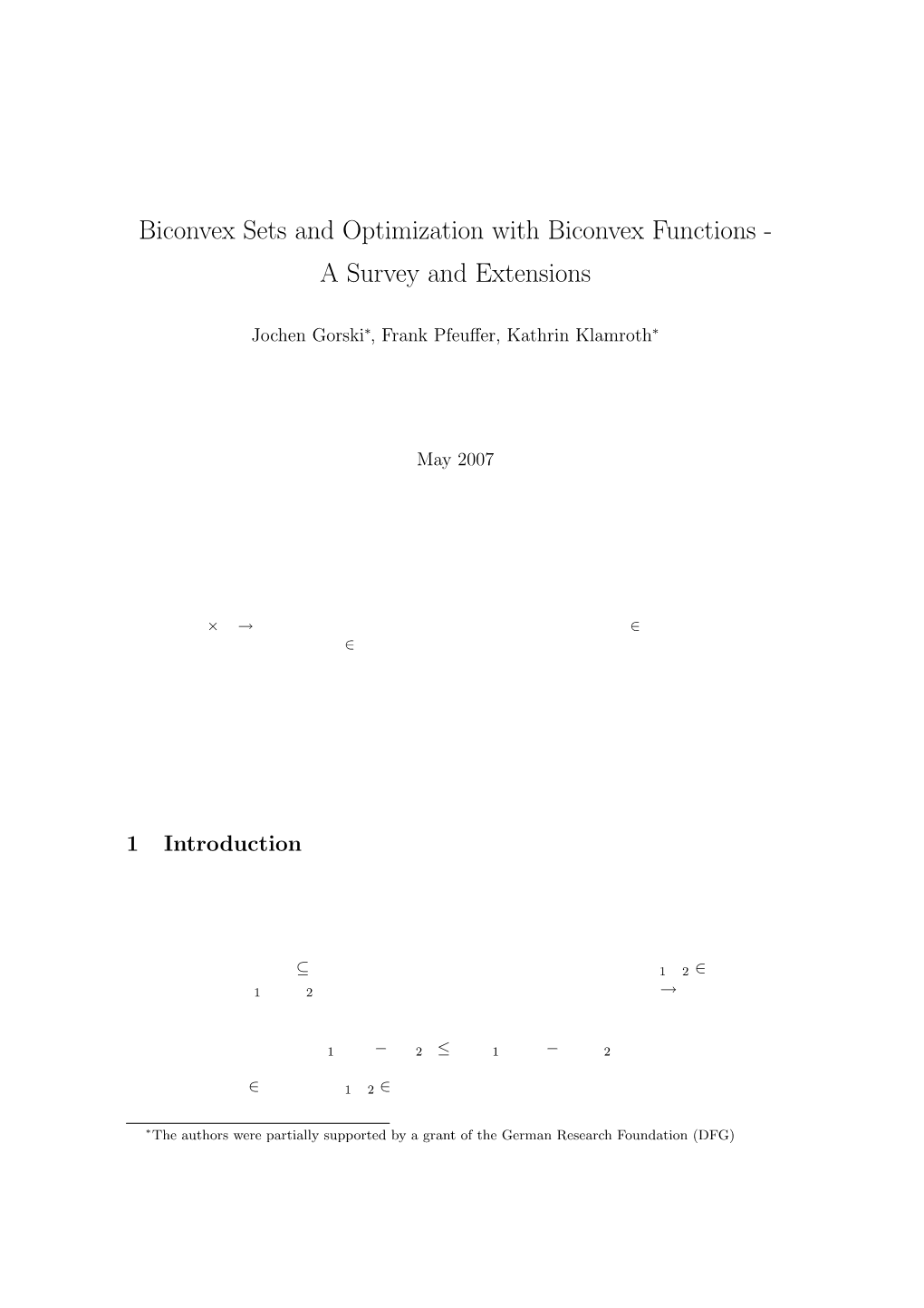 Biconvex Sets and Optimization with Biconvex Functions - a Survey and Extensions