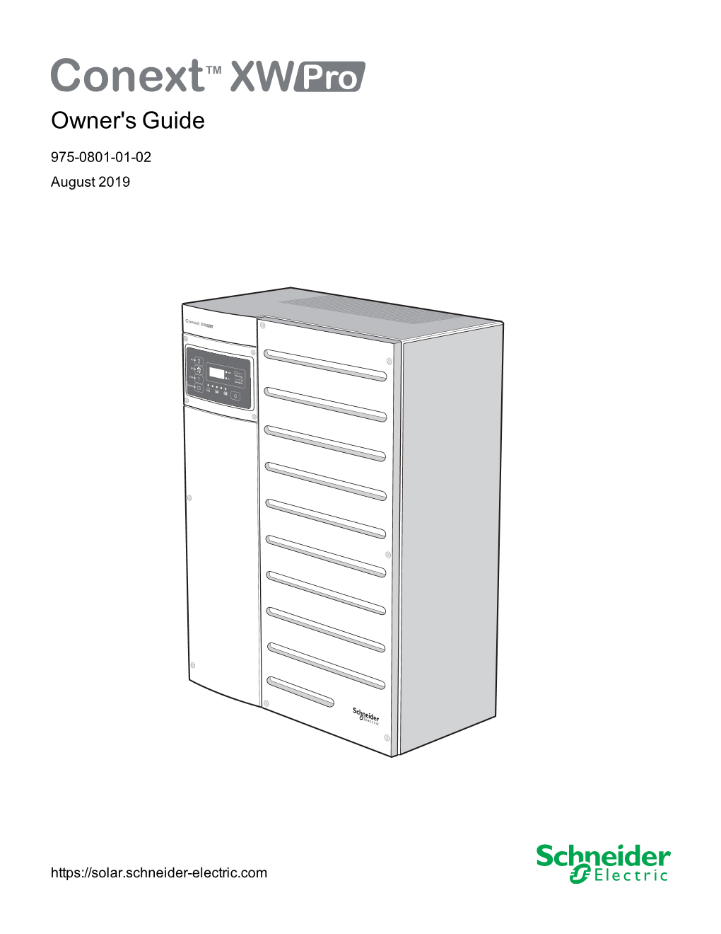 Conext XW Pro NA Owner's Guide (975-0801-01-01 Rev-A)