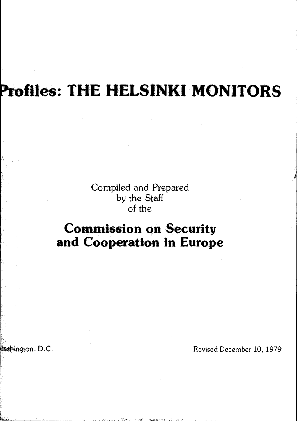 Mafil>S: the HELSINKI MONITORS