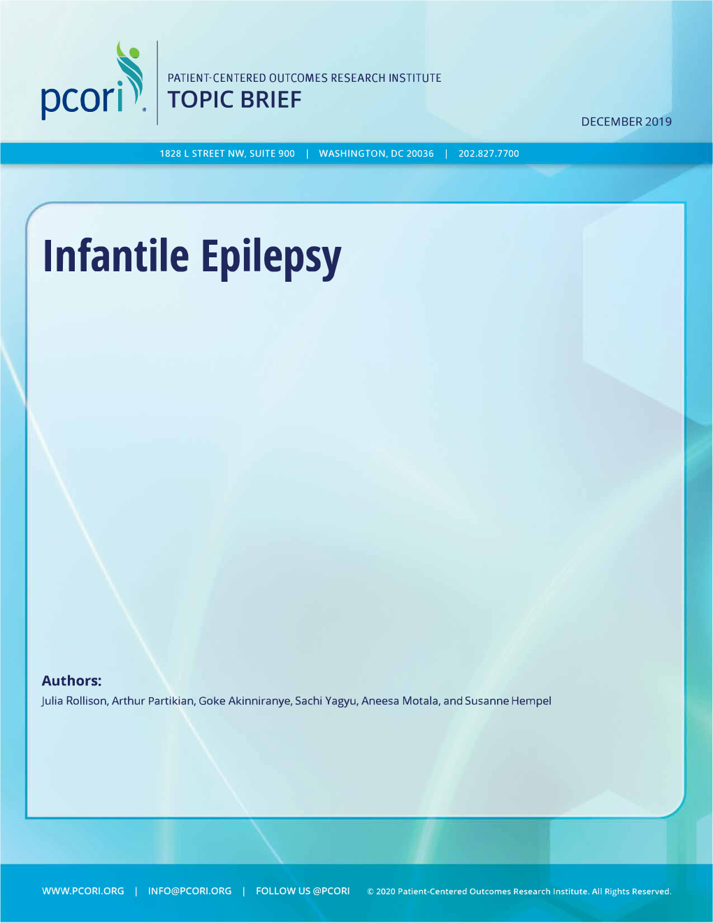 Topic Brief: Infantile Epilepsy