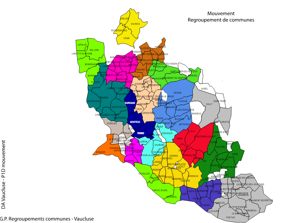 Vaucluse Mouvement Regroupement De Communes