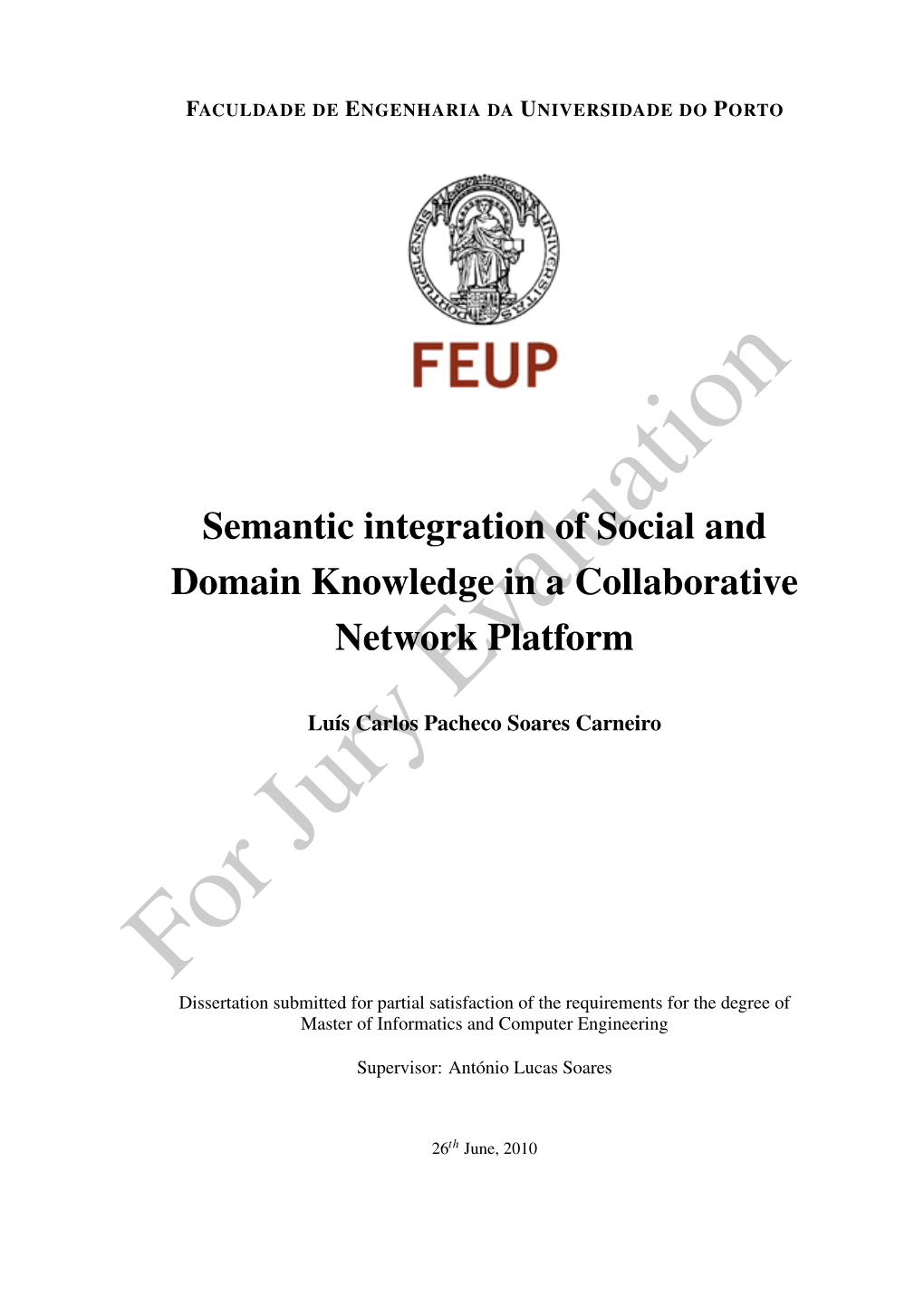 Semantic Integration of Social and Domain Knowledge in a Collaborative Network Platform
