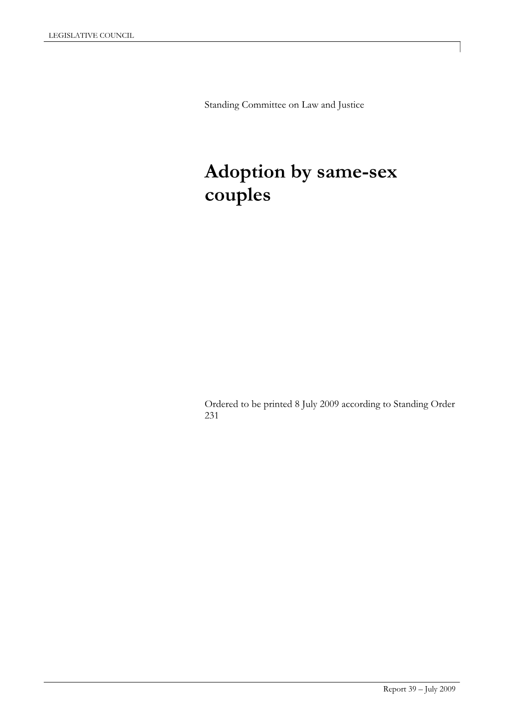 Adoption by Same-Sex Couples
