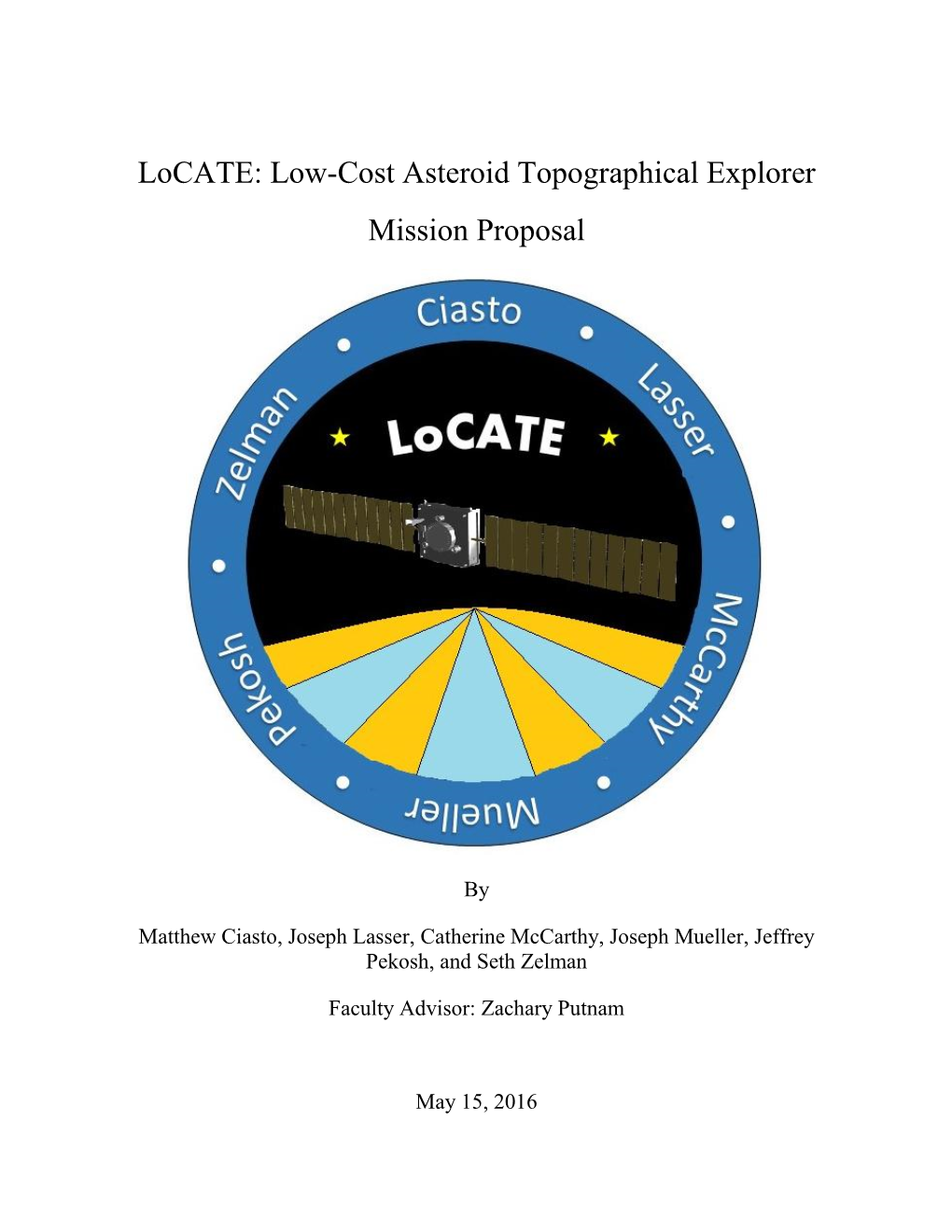 Low-Cost Asteroid Topographical Explorer Mission Proposal