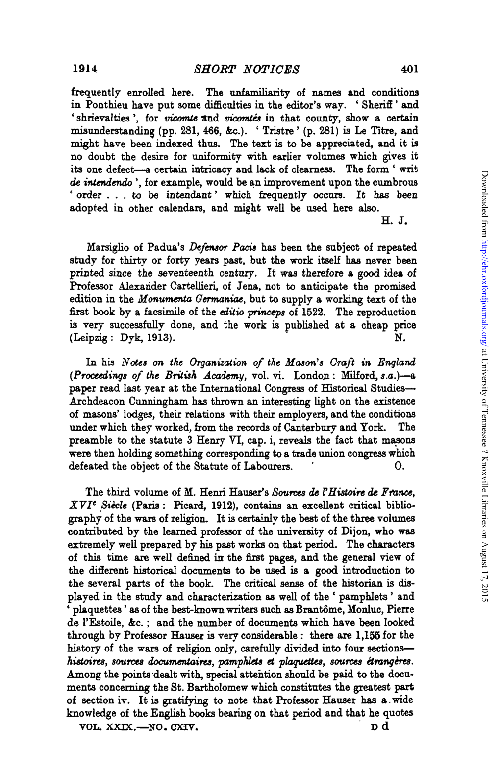 1914 SHORT NOTICES 401 Frequently Enrolled Here. the Unfamiliarity of Names and Conditions in Ponthieu Have Put Some Difficulties in the Editor's Way