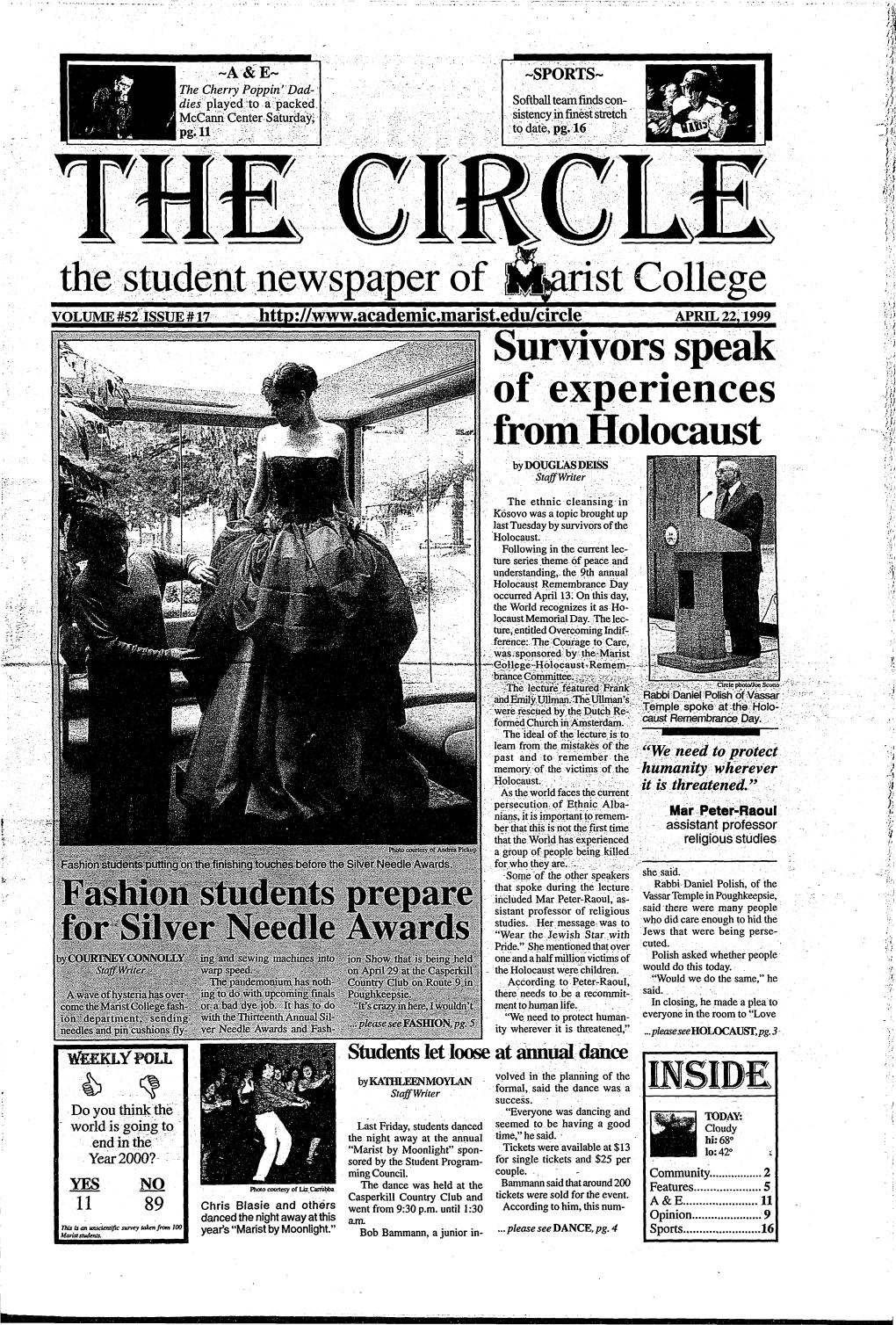 The Student Newspaper of College Survivors Speak of Experiences