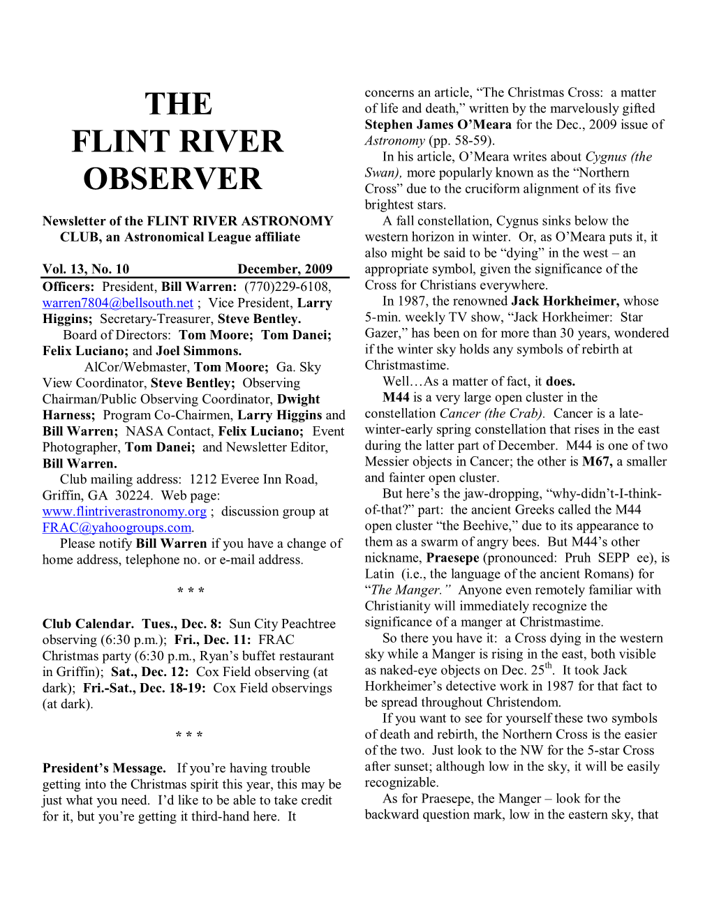 The Flint River Observer