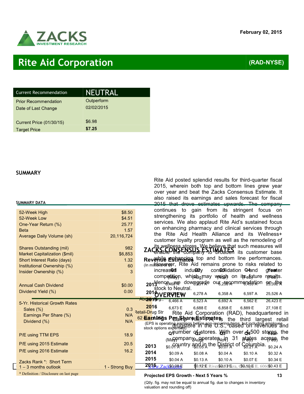 Rite Aid Corporation