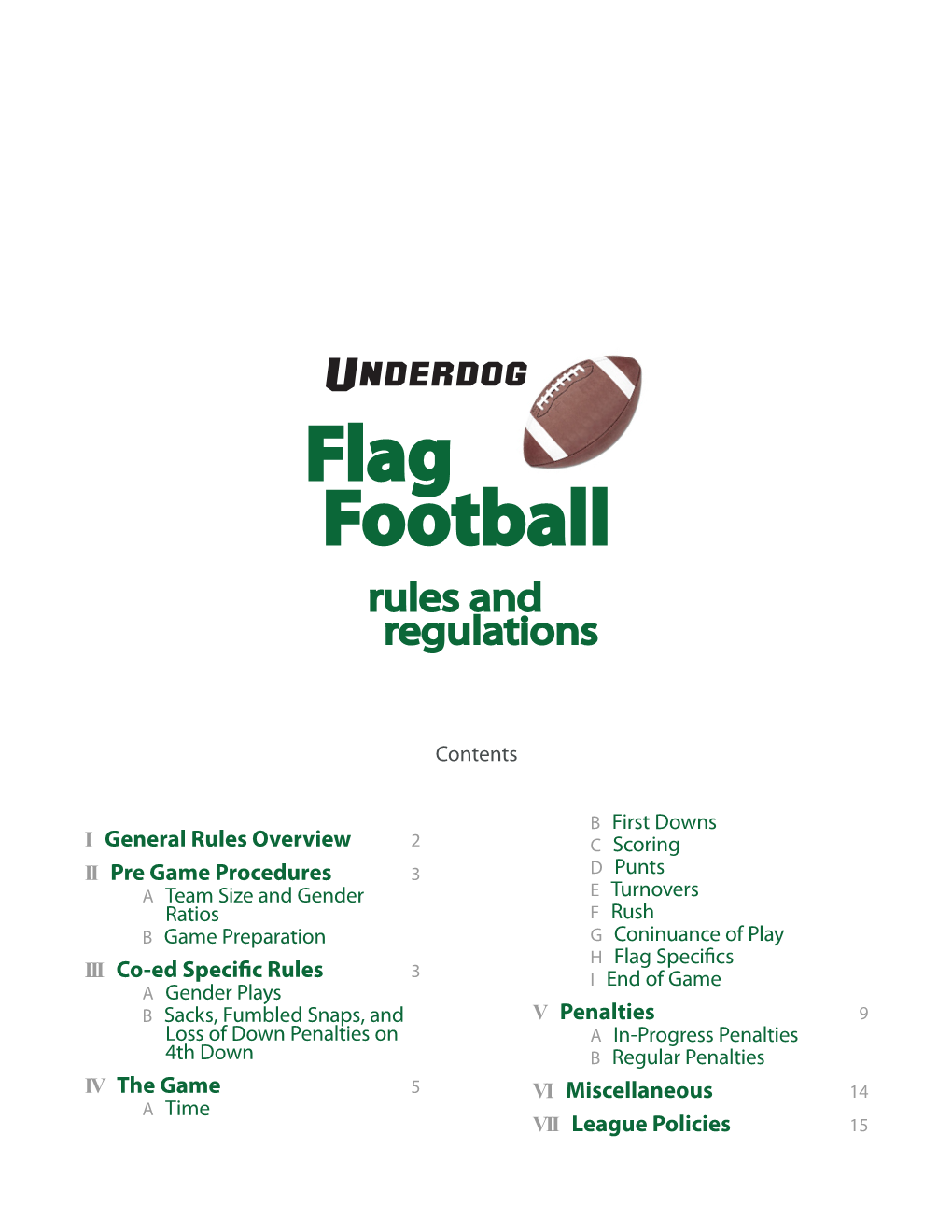 USL Flag Football Rulebook.Pdf